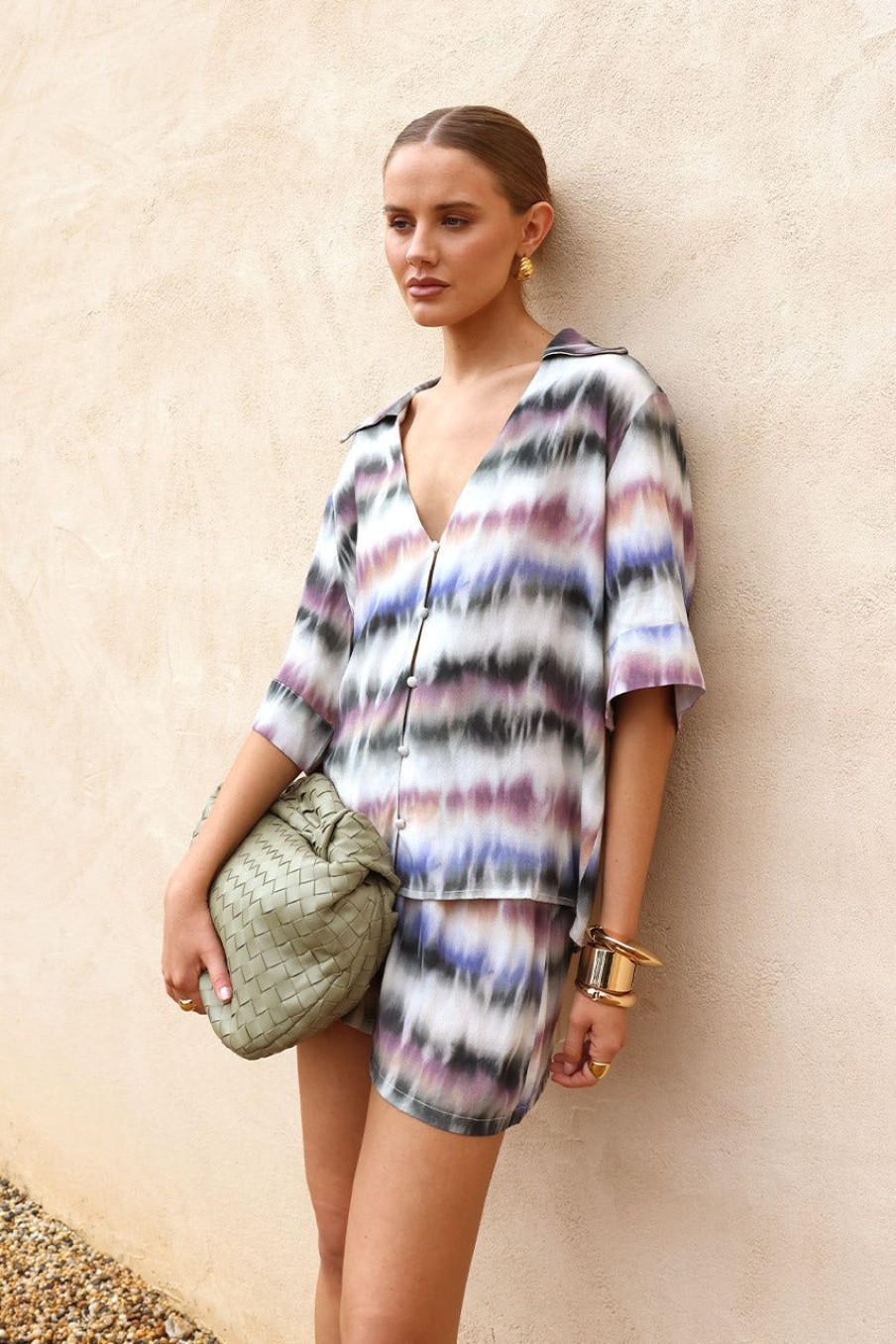 Sets Madison The Label | Roxanne Shirt | Tie Dye