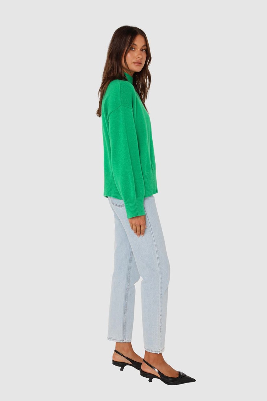 Tops Madison The Label | Sabrina Knit Jumper | Green