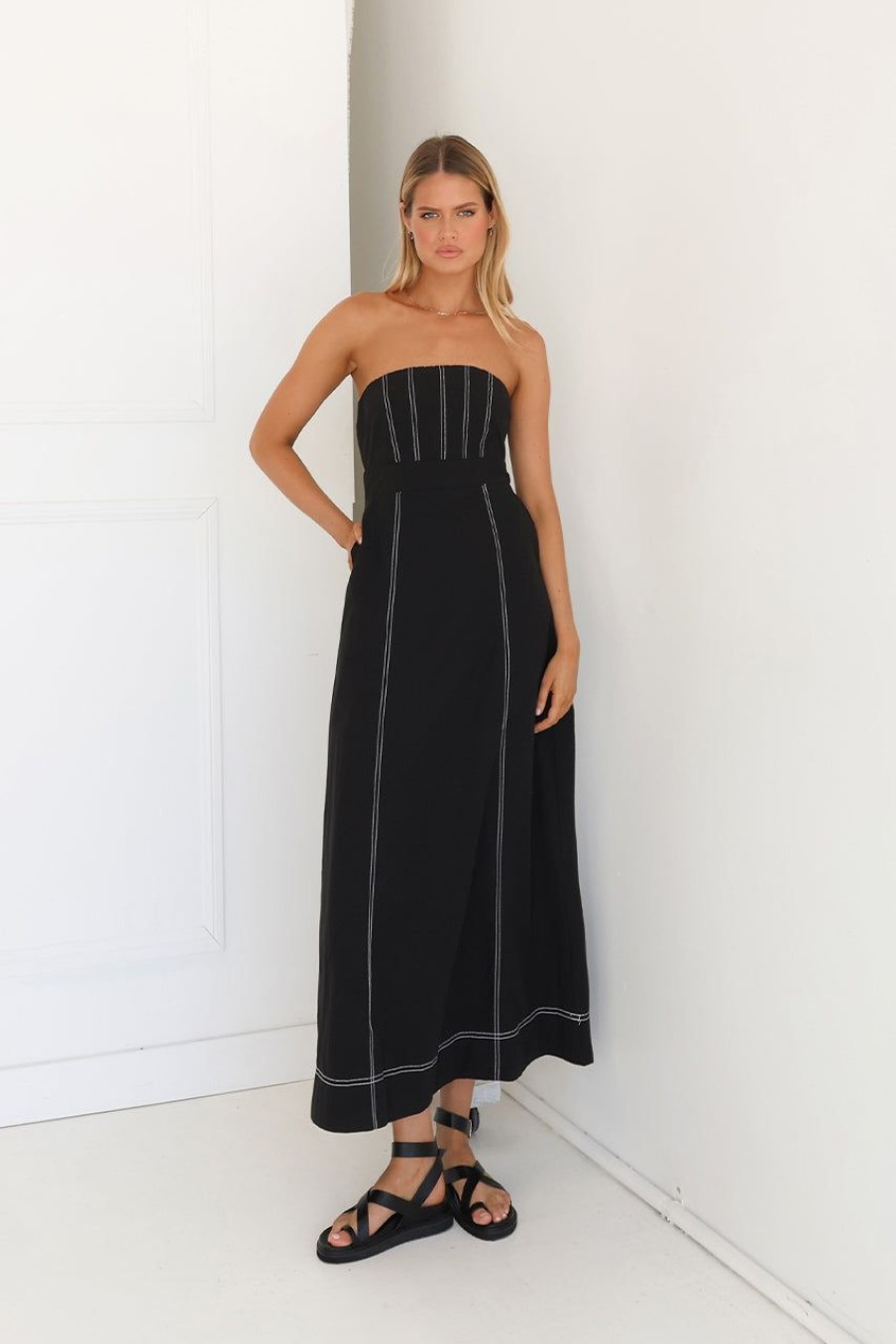 Dresses Madison The Label | Louise Maxi Dress | Black