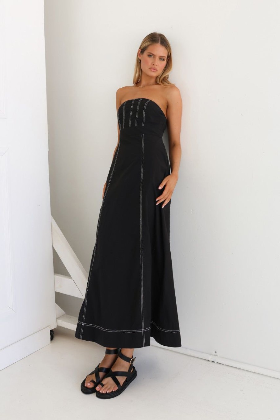 Dresses Madison The Label | Louise Maxi Dress | Black