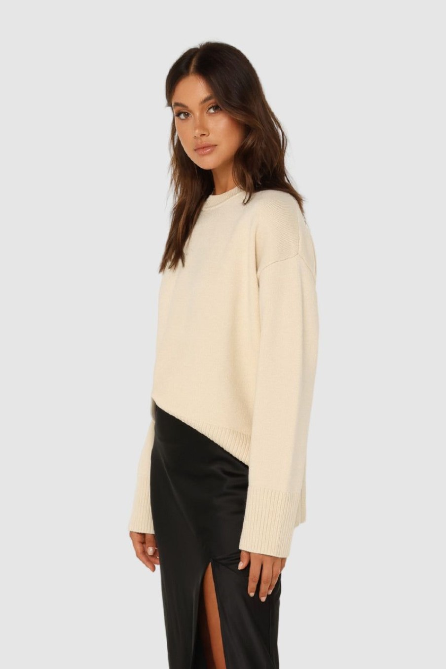 Tops Madison The Label | June Knit Jumper | Cream