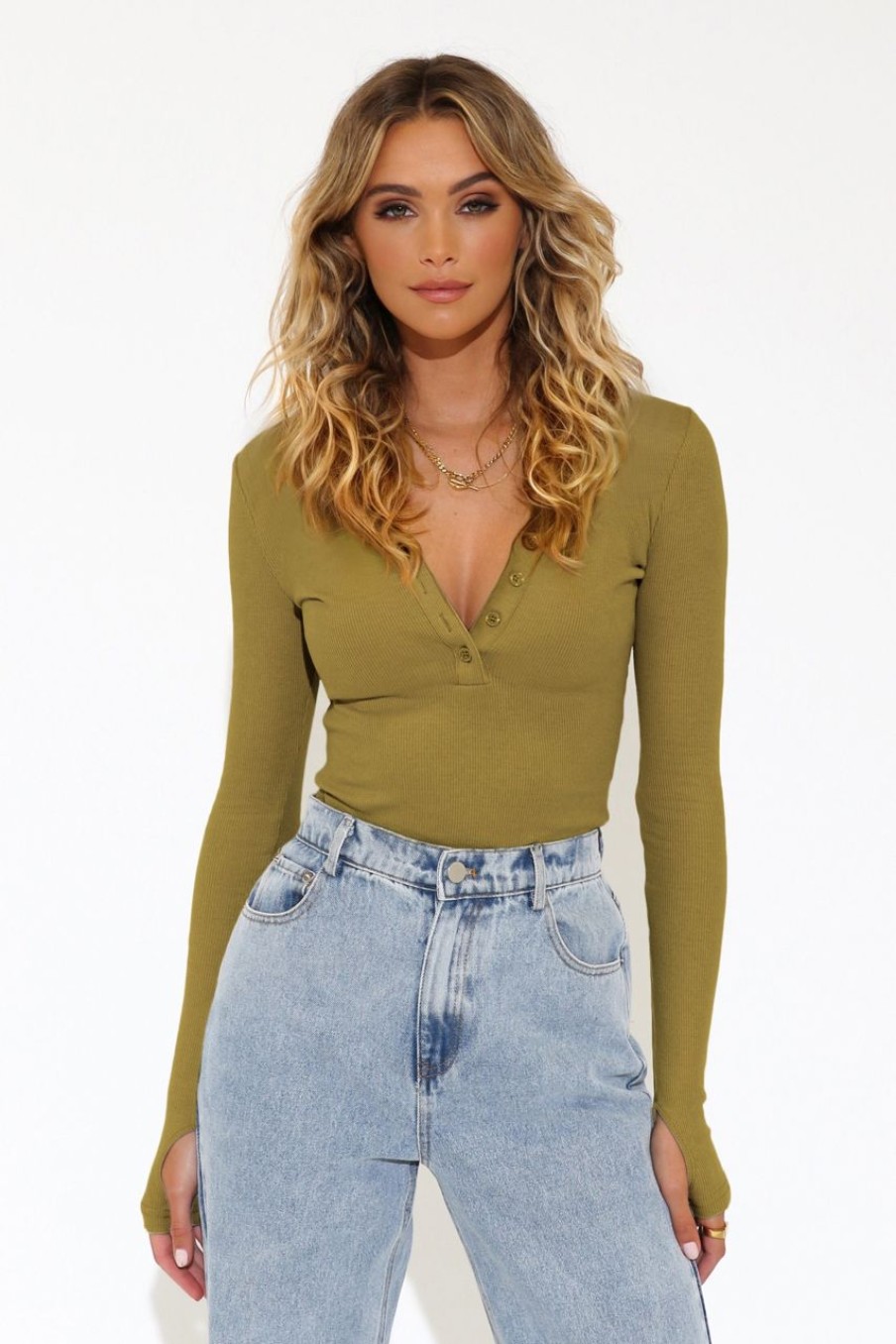 Basics Madison The Label | Myer Top | Olive