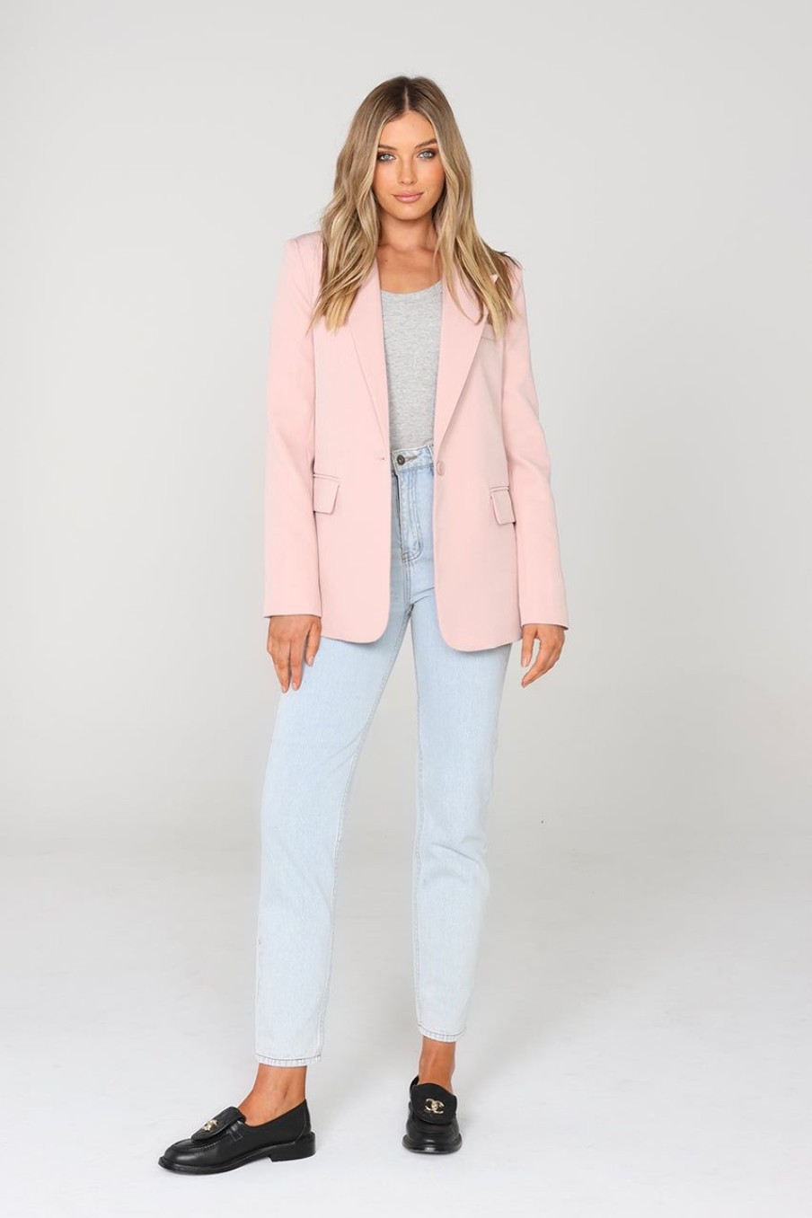 Jackets & Vests Madison The Label | Audrey Blazer | Dusty Lilac