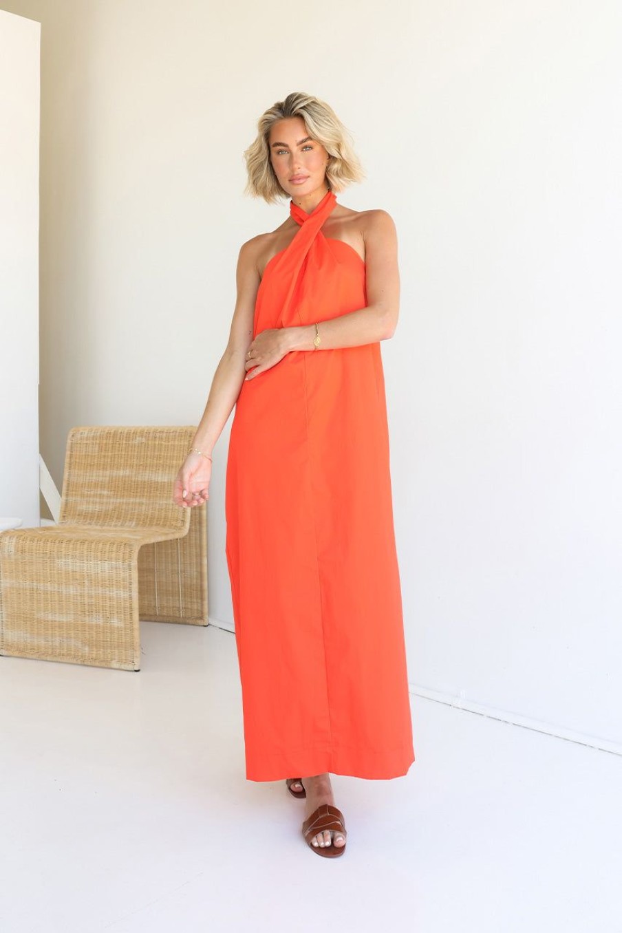 Dresses Madison The Label | Amber Maxi Dress | Flame