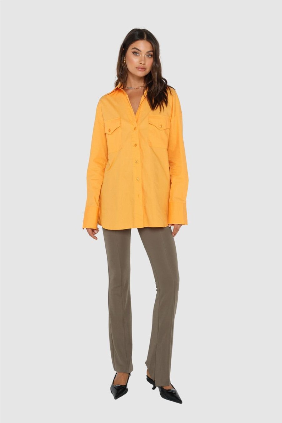 Tops Madison The Label | Saskia Shirt | Orange