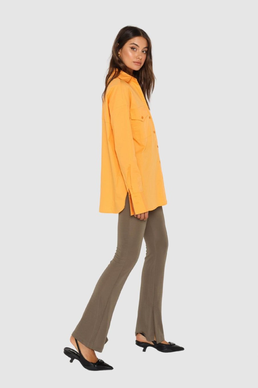 Tops Madison The Label | Saskia Shirt | Orange