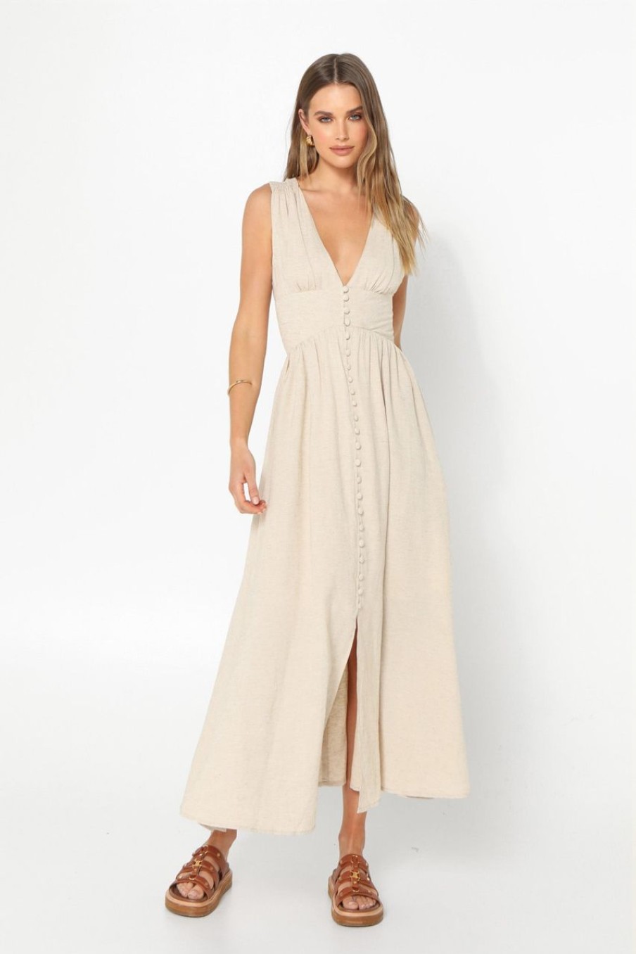 Dresses Madison The Label | Cleo Maxi Dress | Stone