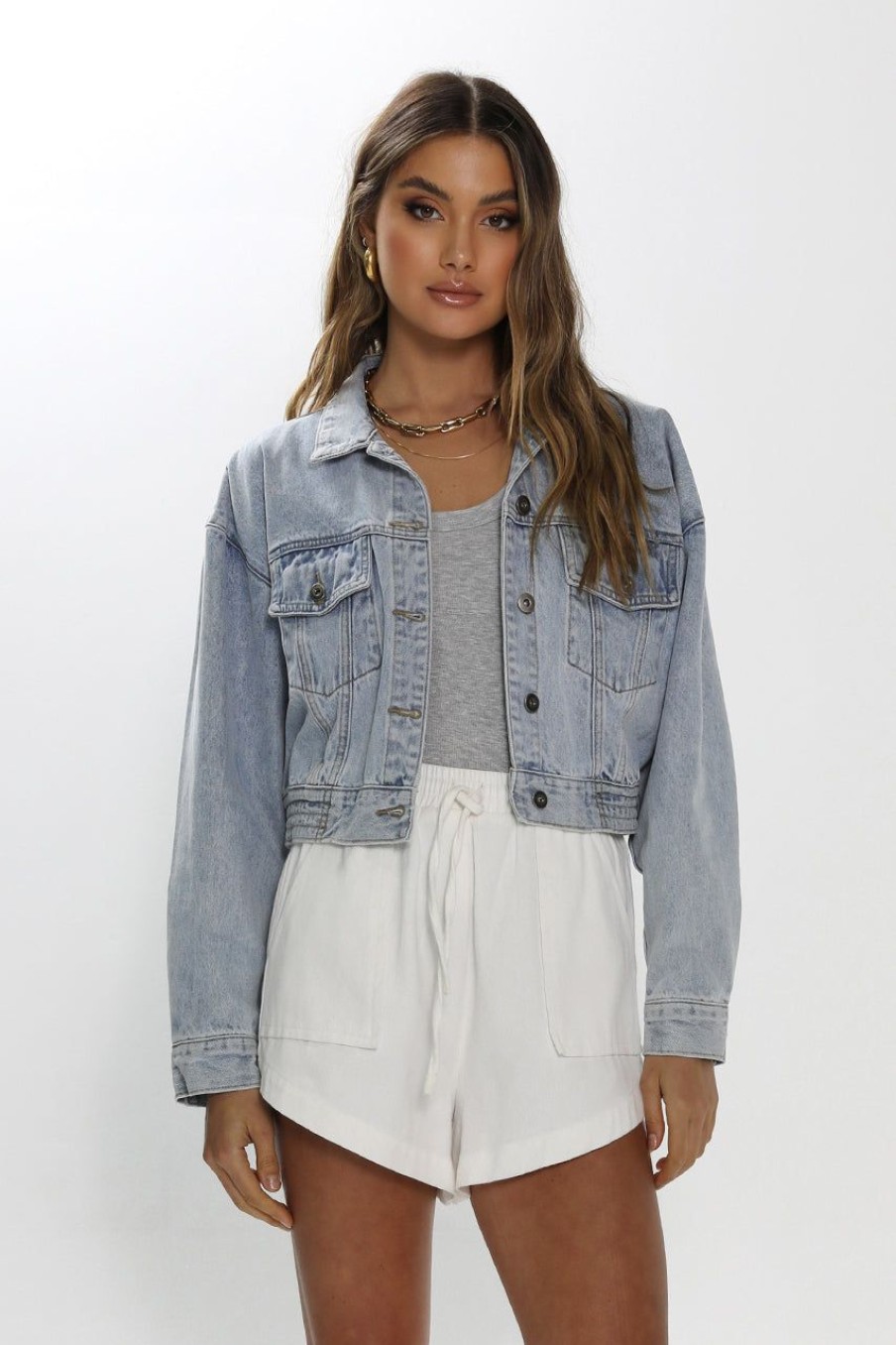 Denim Madison The Label | Toby Denim Jacket | Light Denim