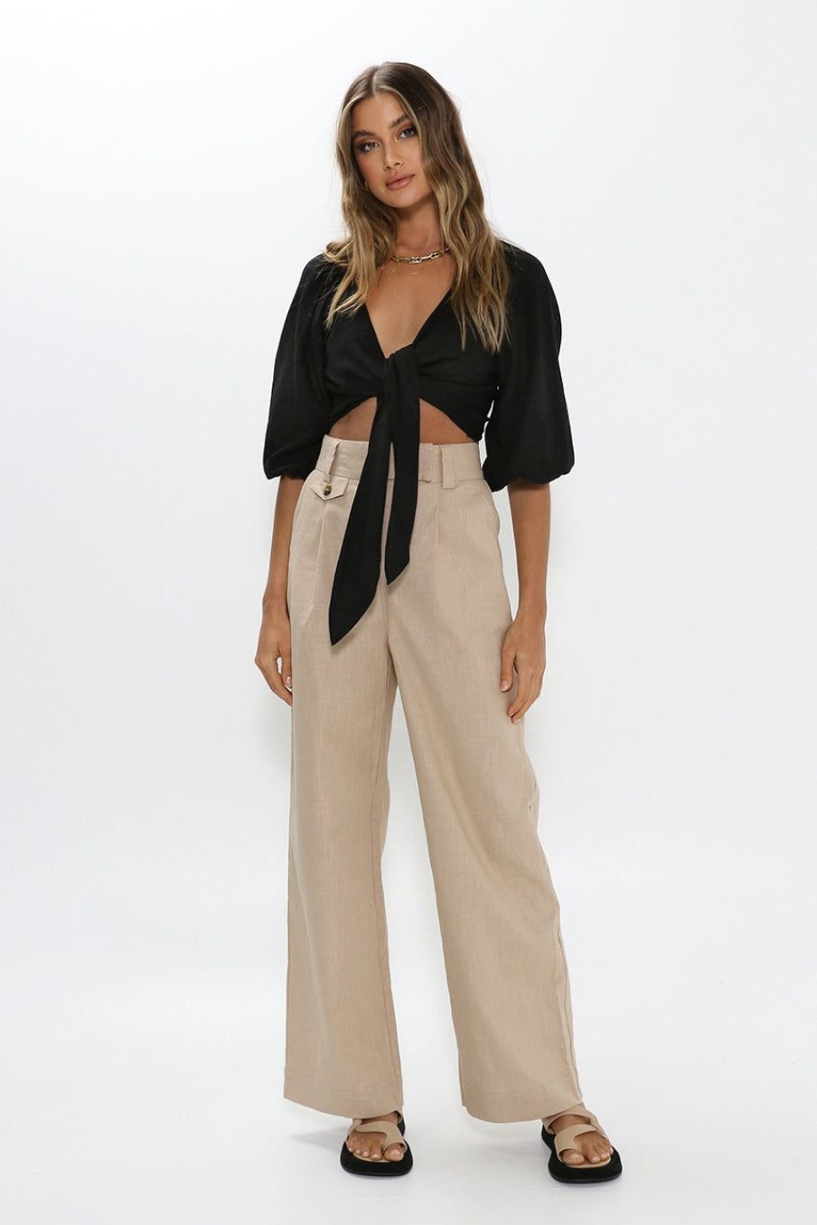 Sets Madison The Label | Miray Crop | Black