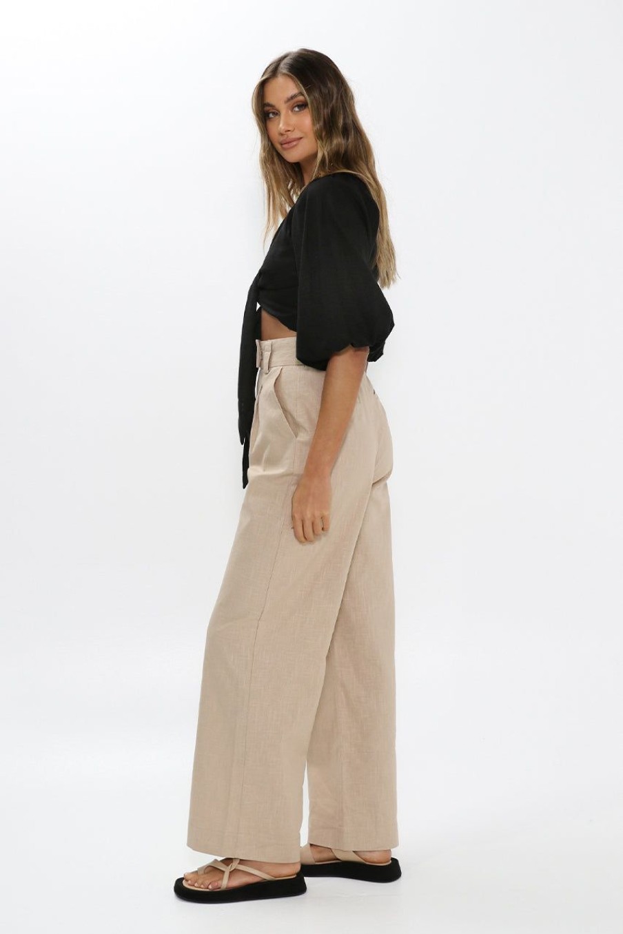 Sets Madison The Label | Miray Crop | Black