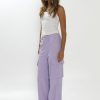 Bottoms Madison The Label | Sammi Parachute Pants | Lilac