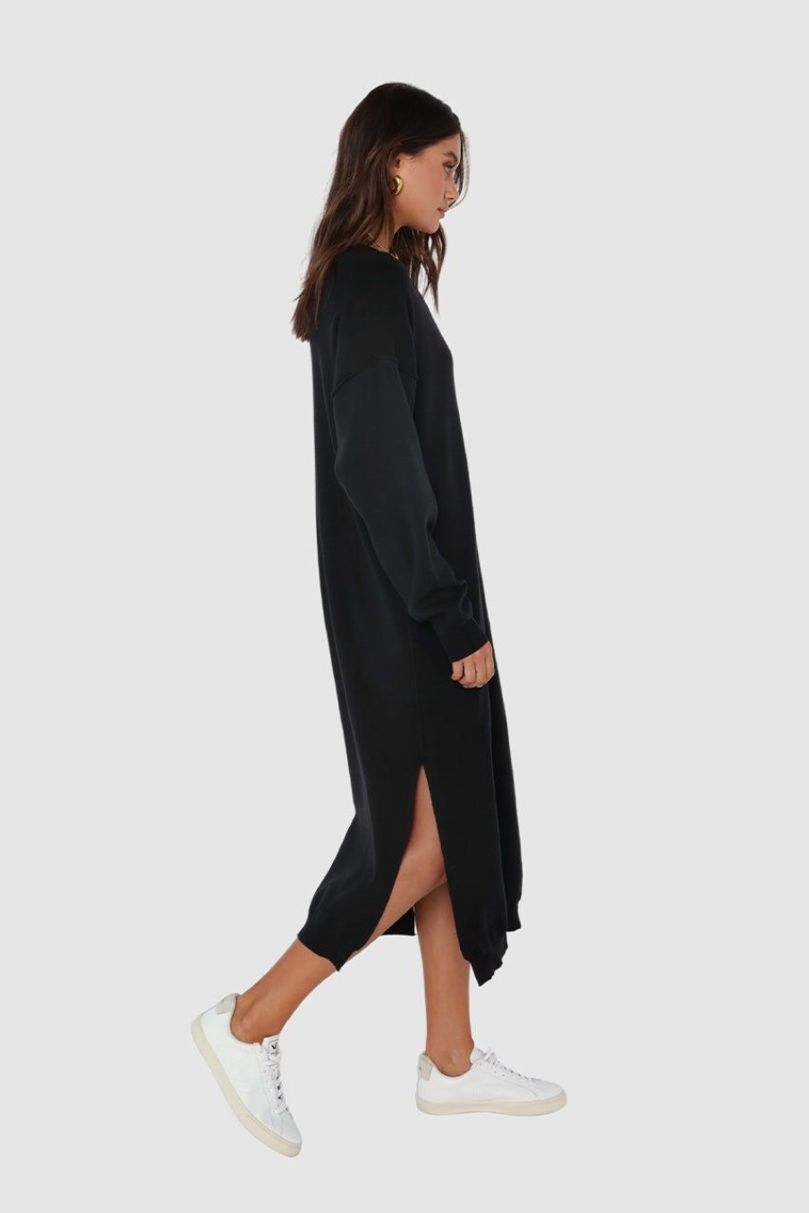 Dresses Madison The Label | Aiden Knit Dress | Black