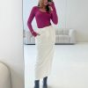 Bottoms Madison The Label | Lisa Cargo Maxi Skirt | White