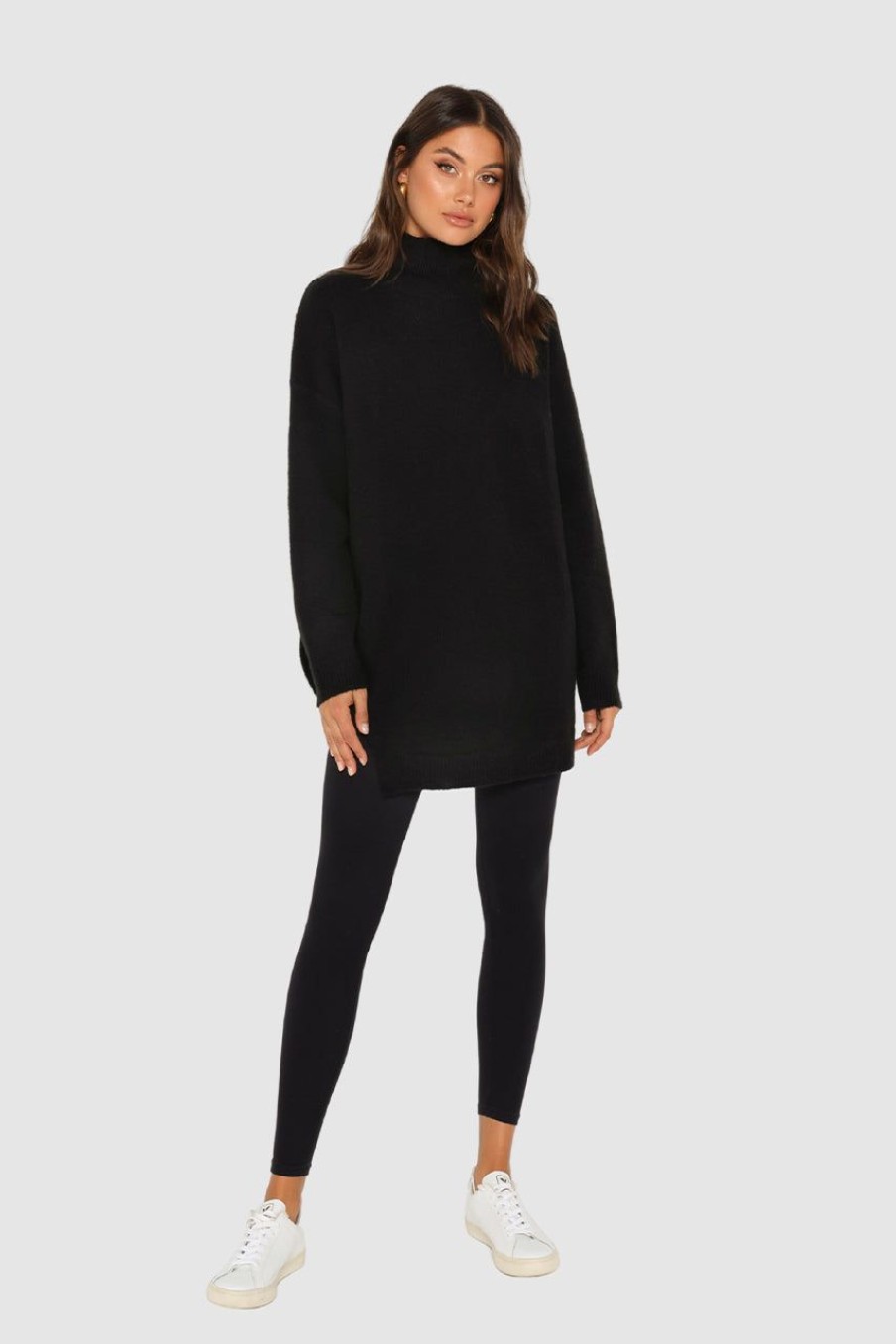 Tops Madison The Label | Tia Knit Jumper | Black