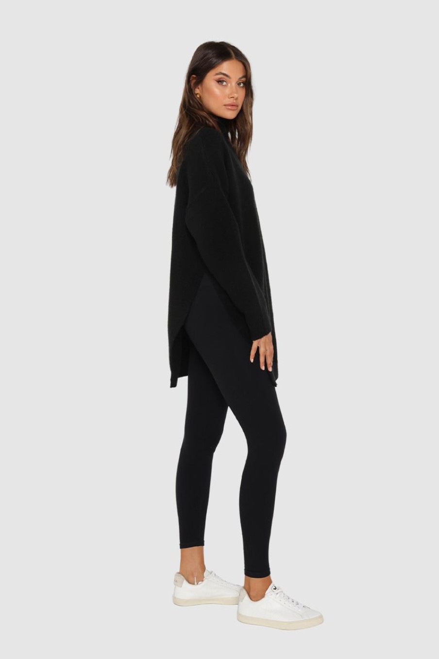 Tops Madison The Label | Tia Knit Jumper | Black