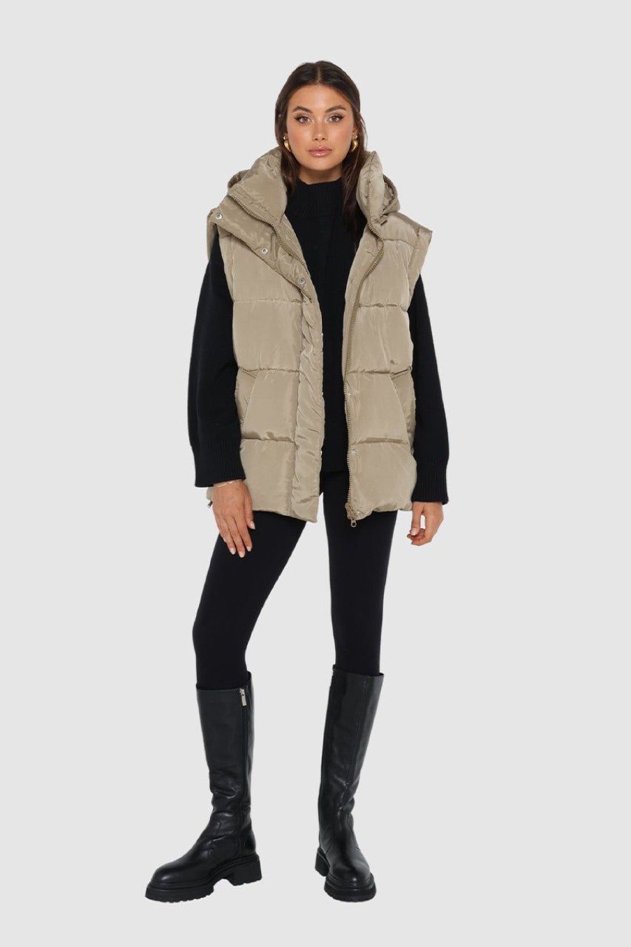 Jackets & Vests Madison The Label | Jasper 3 In 1 Puffer | Sage