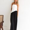 Dresses Madison The Label | Joanna Maxi Dress | White & Black