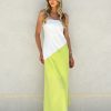 Dresses Madison The Label | Joanna Maxi Dress | White & Green