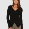 Tops Madison The Label | Marley Knit Top | Black