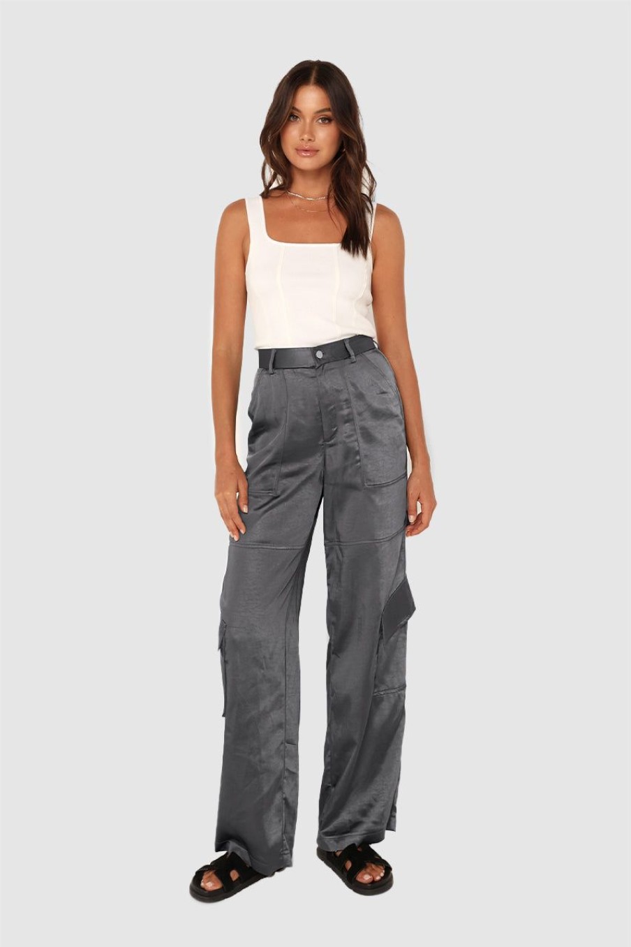 Sets Madison The Label | Addison Pants | Slate