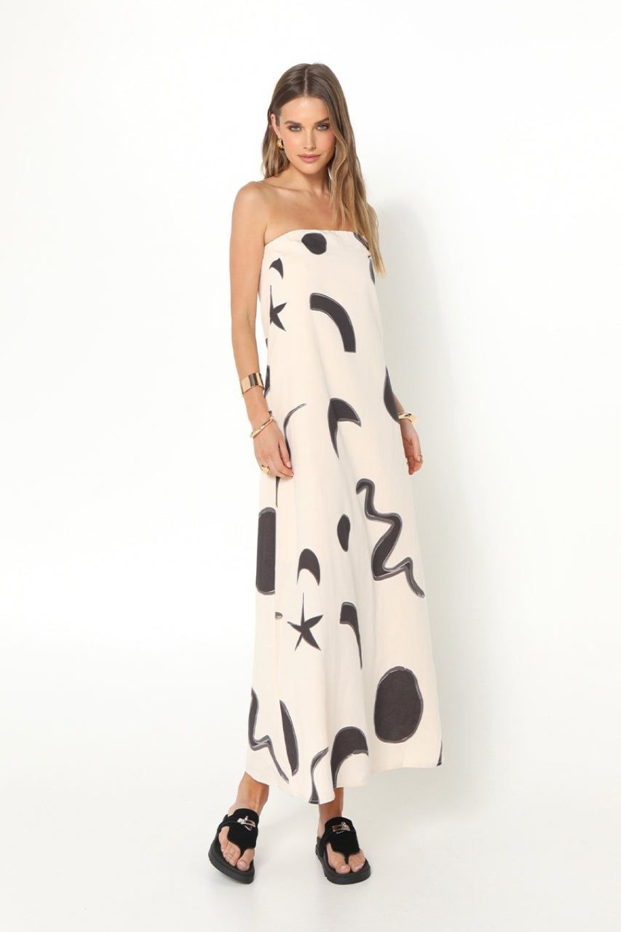 Dresses Madison The Label | Delaney Maxi Dress | Abstract Print