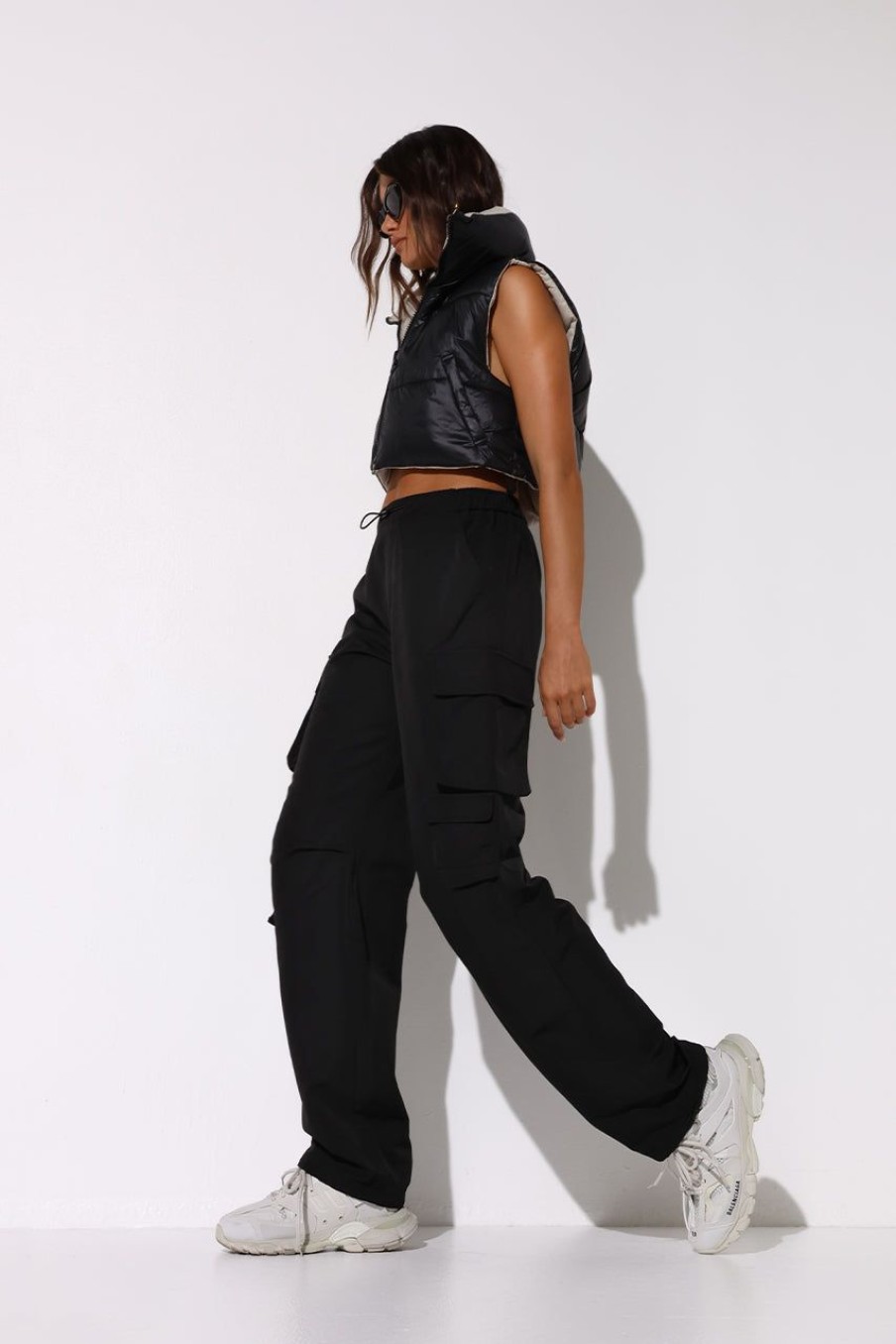 Bottoms Madison The Label | Dean Cargo Pants | Black