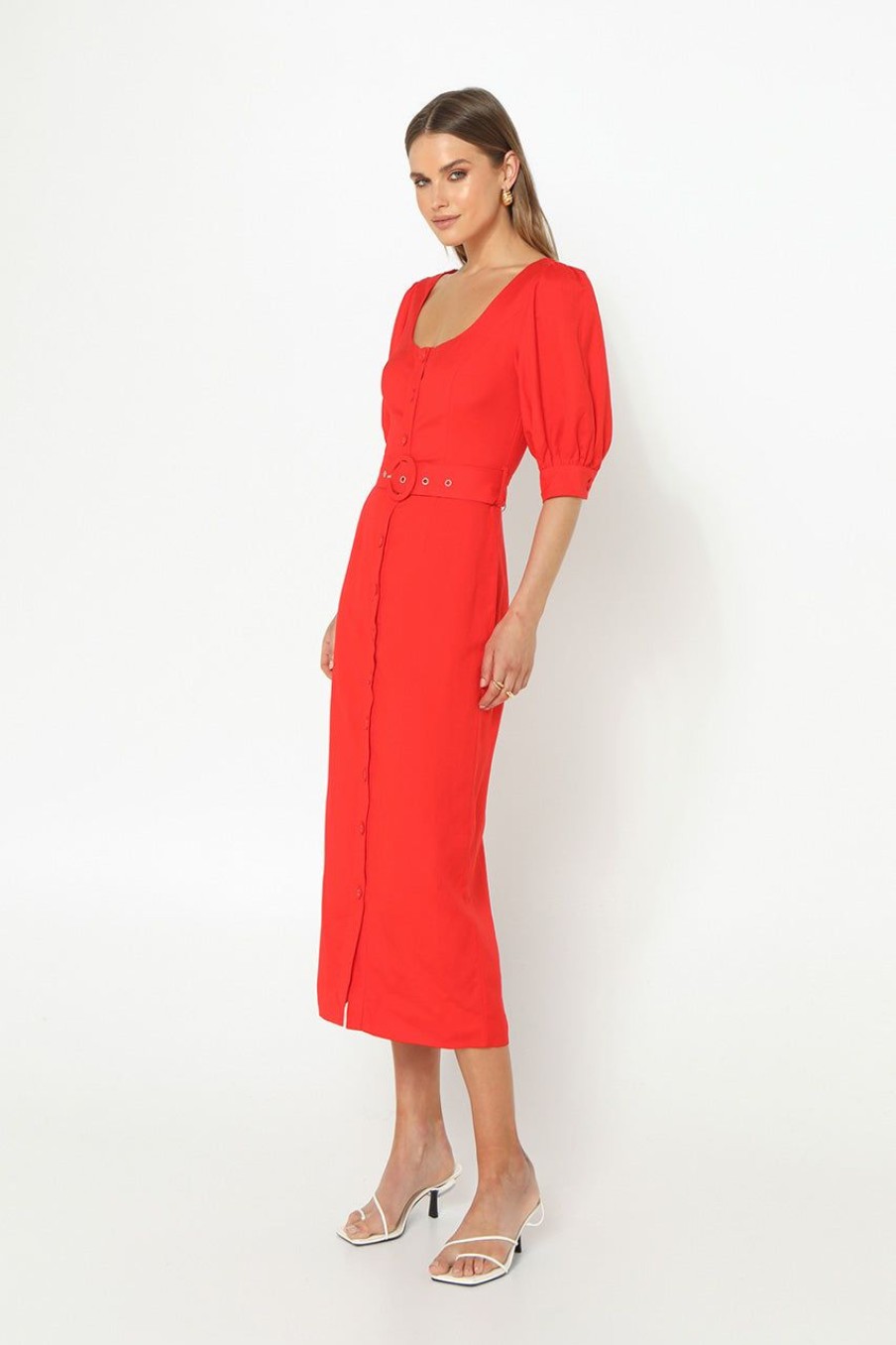 Dresses Madison The Label | Darci Midi Dress | Red