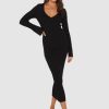 Dresses Madison The Label | Parker Knit Dress | Black