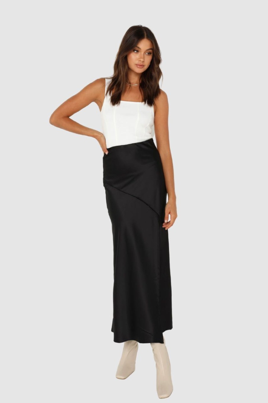 Bottoms Madison The Label | Layla Midi Skirt | Black