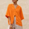 Tops Madison The Label | Irena Shirt | Orange