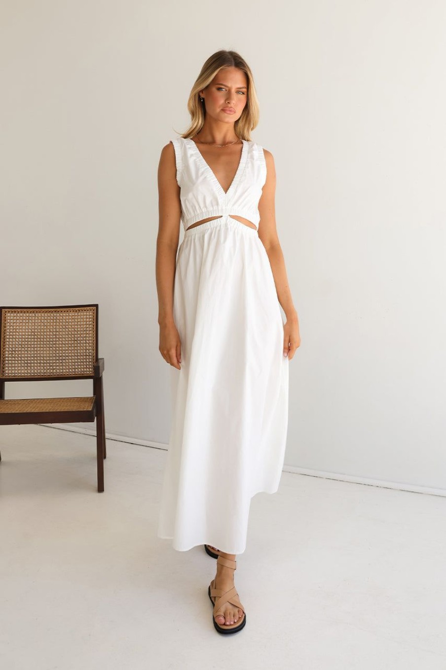 Dresses Madison The Label | Arlo Maxi Dress | White