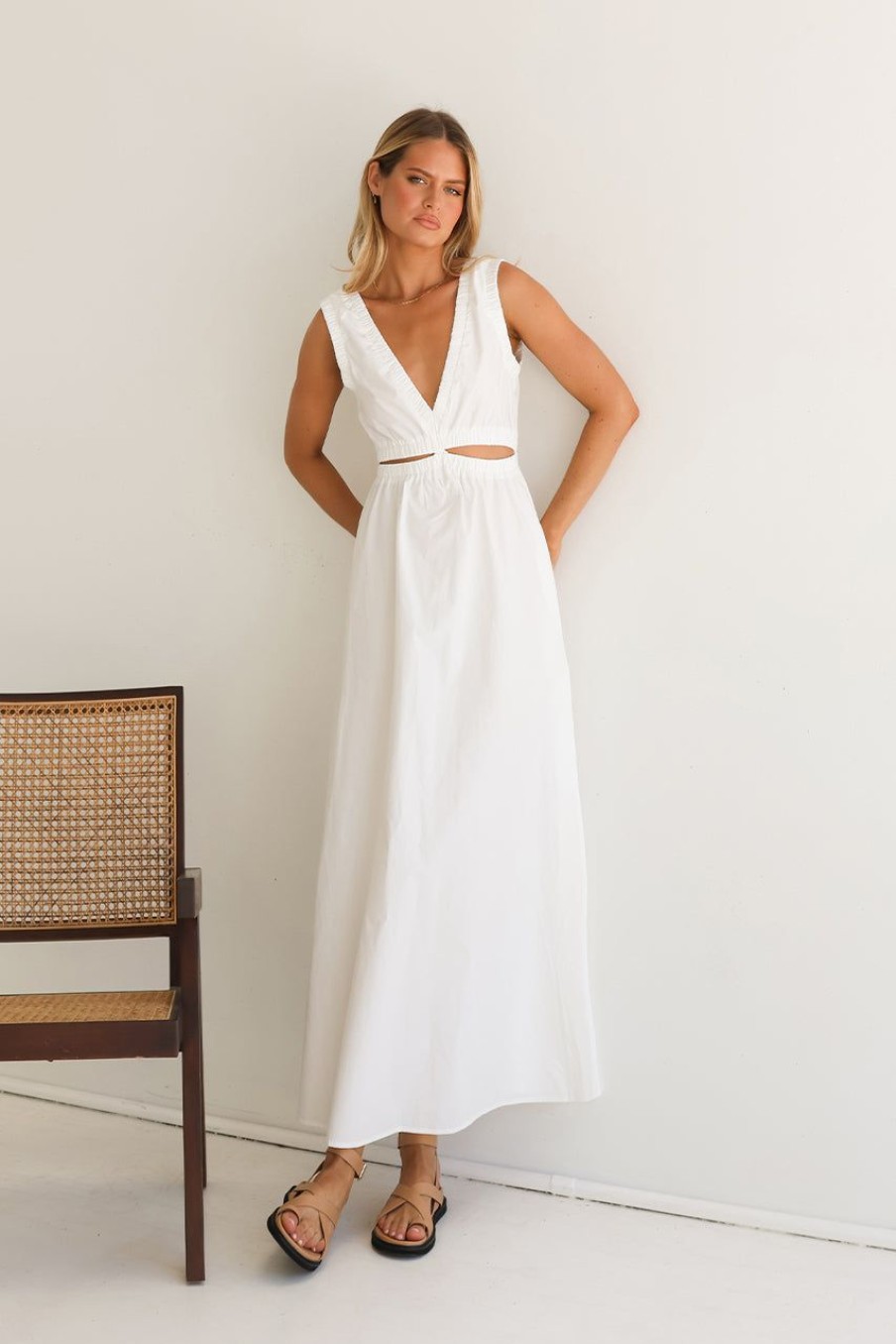 Dresses Madison The Label | Arlo Maxi Dress | White