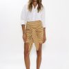 Bottoms Madison The Label | Jadana Mini Skirt | Orange Stripe