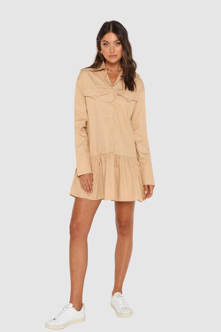 Dresses Madison The Label | Kenna Mini Dress | Beige