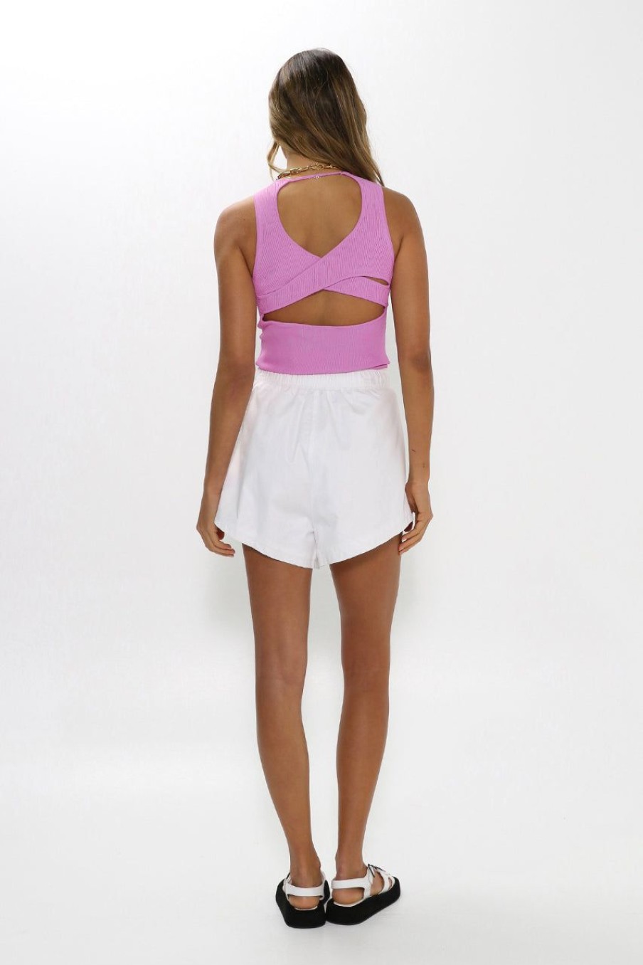 Tops Madison The Label | Devon Knit Top | Pink