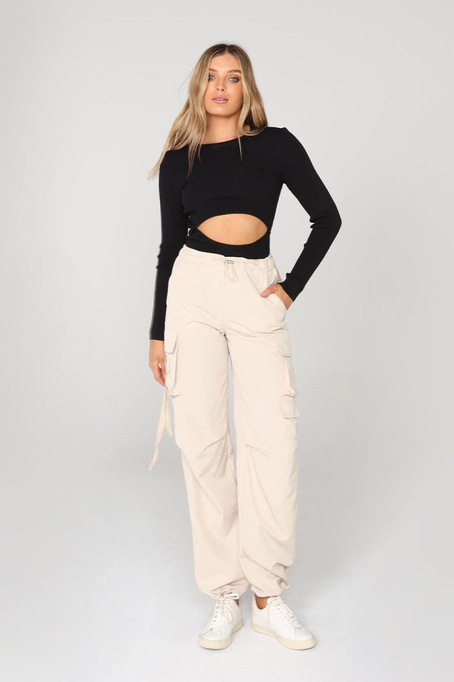 Tops Madison The Label | Olivia Knit Top | Black