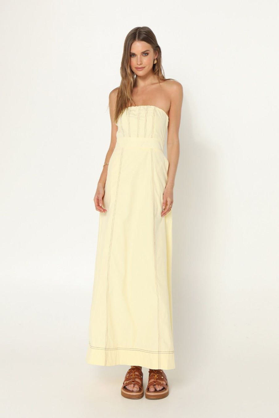 Dresses Madison The Label | Louise Maxi Dress | Lemon